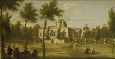 Veduta della Villa di Chiswick dal prato, c.1735 da George Lambert