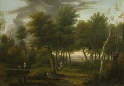 Paesaggio boscoso da George Lambert