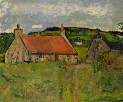 Un cottage a Fife da George Leslie Hunter