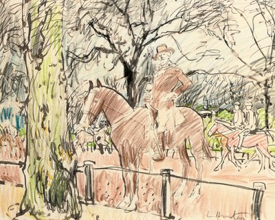 Don Roberto Cunninghame Graham a Rotten Row, Hyde Park da George Leslie Hunter