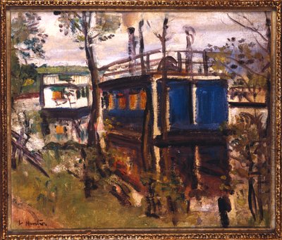 House Boats, Loch Lomond da George Leslie Hunter