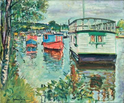 House Boats, Loch Lomond da George Leslie Hunter