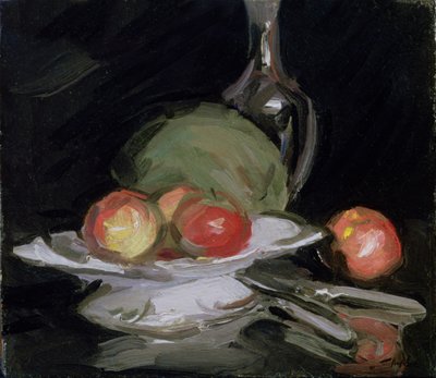 Natura Morta Ciotola di Frutta, Melone e Caraffa da George Leslie Hunter