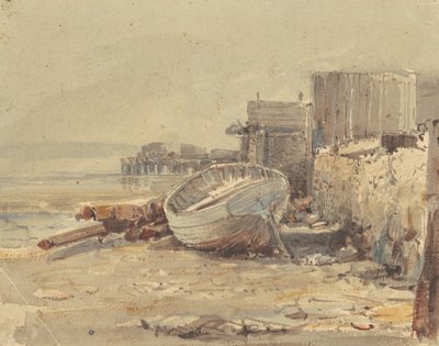 Imbarcazione arenata, c.1880 da George Loring Brown