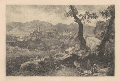 Vista vicino a Roma da George Loring Brown