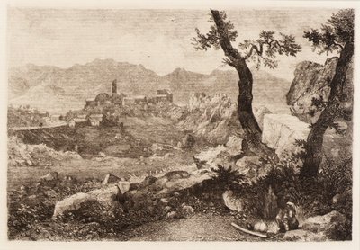 Vista vicino a Roma da George Loring Brown