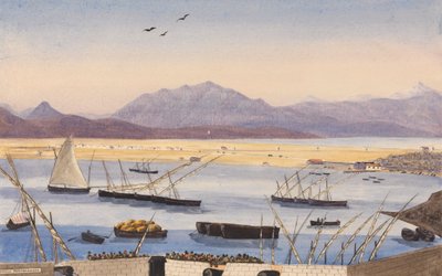 Parte della Baia di Gibilterra, le Linee Spagnole da George Lothian Hall