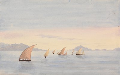 Punto di Tarifa, Spagna e Mons Abyla, Africa da George Lothian Hall