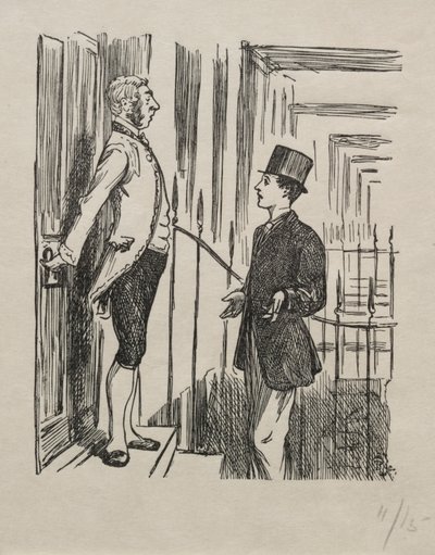 Coelebs in cerca di una busta Mulready da George Louis Palmella Busson Du Maurier