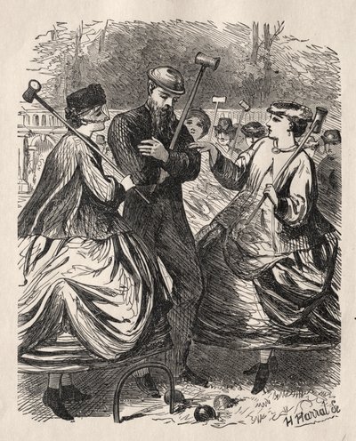 La nostra festa di croquet da George Louis Palmella Busson Du Maurier