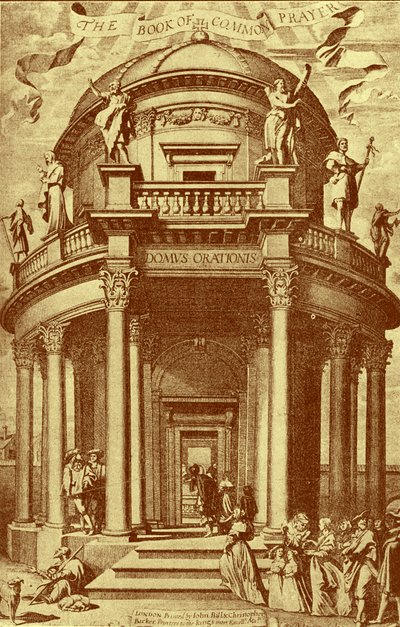 Pagina del titolo del Libro delle Preghiere Comuni da Bartolome Esteban and studio Murillo