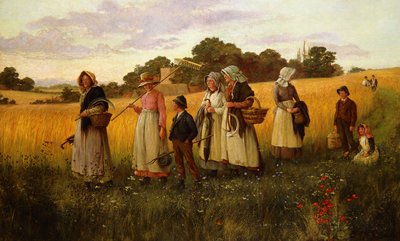 Tagliatori di orzo che tornano dal lavoro da George Marks