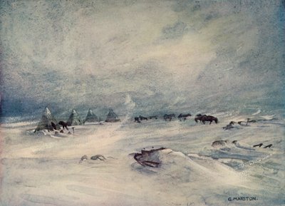 Una bufera sulla barriera, c1908, 1909 da George Marston