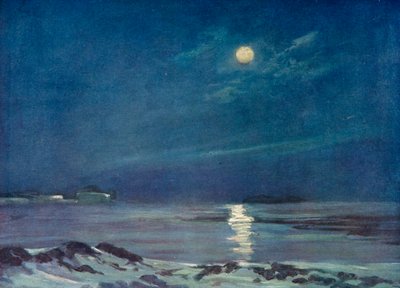 Luna piena in inverno, c1908, 1909 da George Marston