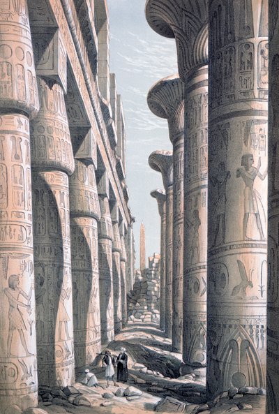 Grande Tempio, Karnak, Egitto, XIX secolo da George Moore