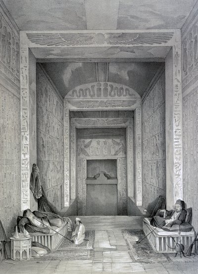 Interno di un tempio, Egitto, XIX secolo da George Moore