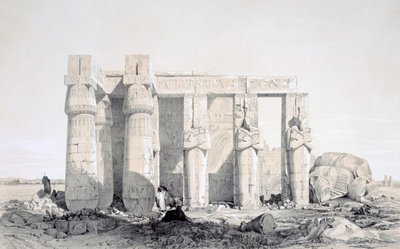 Il Ramseion, Luxor, Egitto, XIX secolo da George Moore
