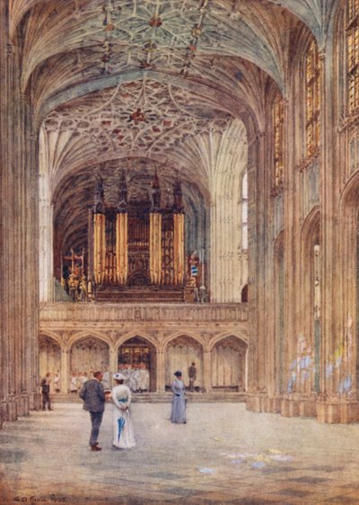 La navata della Cappella di San Giorgio da George Moore Henton
