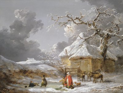 Una caduta sul ghiaccio da George Morland