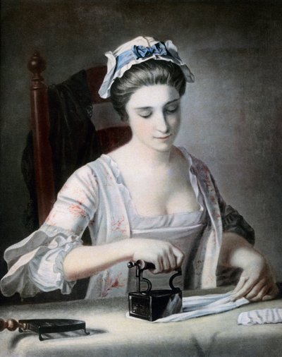 Una domestica che stira da George Morland