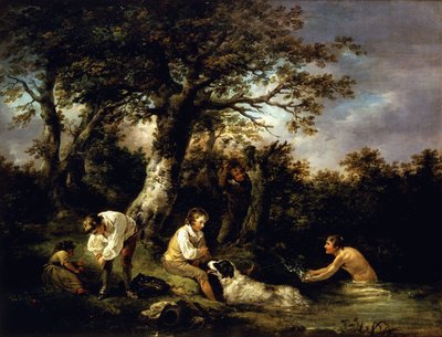 Ragazzi che Fanno il Bagno da George Morland