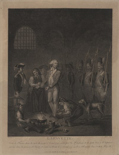 Lafayette in prigione a Olmütz da George Morland
