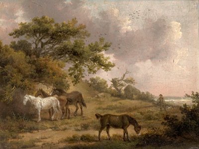 Paesaggio con quattro cavalli da George Morland