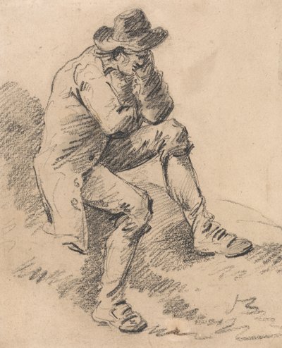 Uomo Seduto su una Riva da George Morland