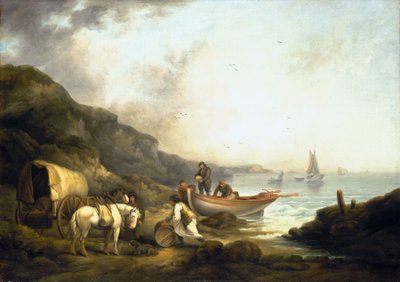Traffico di contrabbandieri sulla costa (inizio XIX secolo) da George Morland