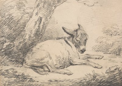 Studio di un Asino Sotto un Albero da George Morland