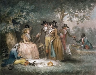 Il pasto dei pescatori, inciso da William Ward, pub. da J.R. Smith, 1789 da George Morland