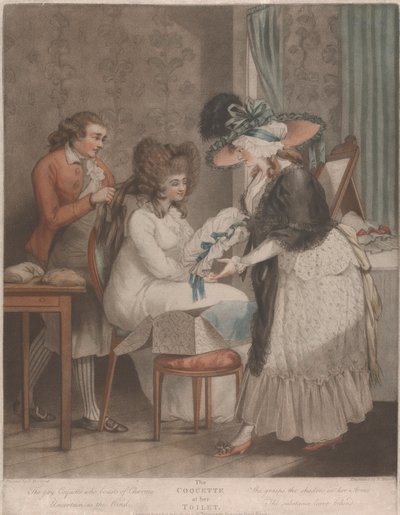 La civetta alla sua toilette da George Morland