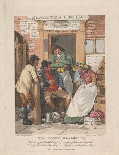 La ragazza di campagna a Londra da George Morland