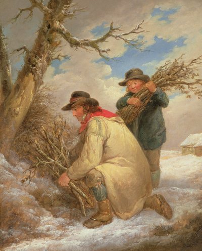 Raccoglitori di rami nella neve da George Morland