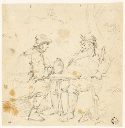 Due uomini a tavola da George Morland