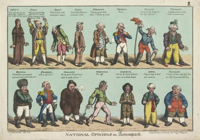 Opinioni Nazionali su Napoleone Bonaparte da George Moutard (after) Woodward