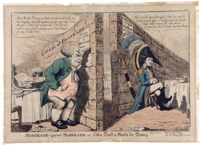 Blocco contro Blocco o John Bull contro Boney da George Moutard Woodward