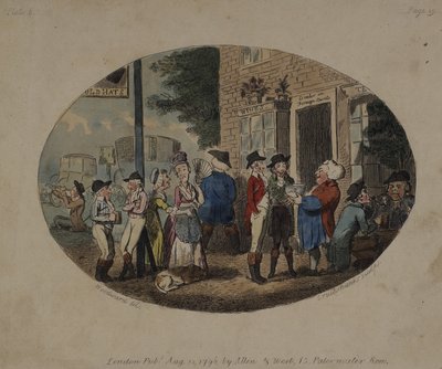 Taverna Old Hats, Uxbridge, 1796 da George Moutard Woodward