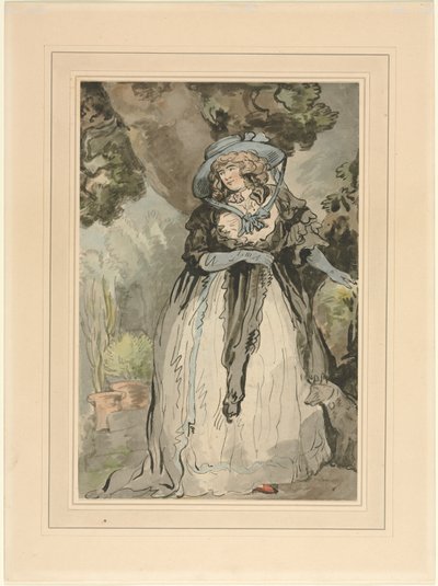 Mrs. Samuel Howitt, 1700s da George Murgatroyd Woodward
