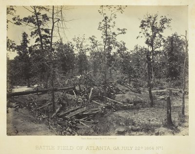 Campo di battaglia di Atlanta, GA n. 1 da George N. Barnard