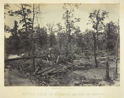 Campo di Battaglia di Atlanta, GA No. 1 da George N. Barnard