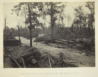 Campo di battaglia di New Hope Church, GA, n. 1 da George N. Barnard