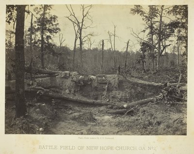 Campo di battaglia di New Hope Church, GA, n. 2 da George N. Barnard
