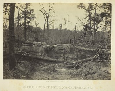 Campo di battaglia di New Hope Church, GA, No. 2, 1866 da George N. Barnard
