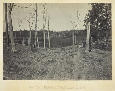 Terreno di battaglia di Resacca, GA, n. 1 da George N. Barnard