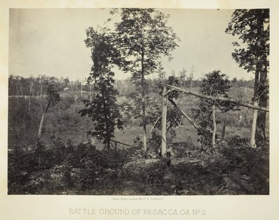 Terreno di battaglia di Resacca, GA, n. 2 da George N. Barnard