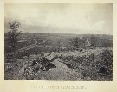 Terreno di battaglia di Resacca, GA, n. 4 da George N. Barnard