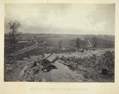 Campo di battaglia di Resacca, GA, No. 4, 1866 da George N. Barnard