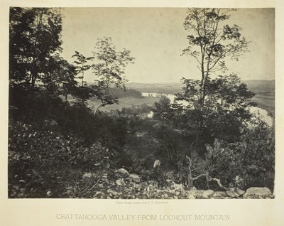 La valle di Chattanooga dalla Lookout Mountain da George N. Barnard