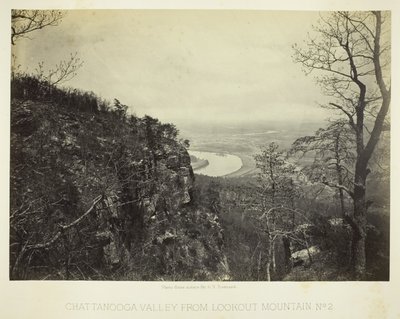 La valle di Chattanooga dalla Lookout Mountain, n. 2 da George N. Barnard
